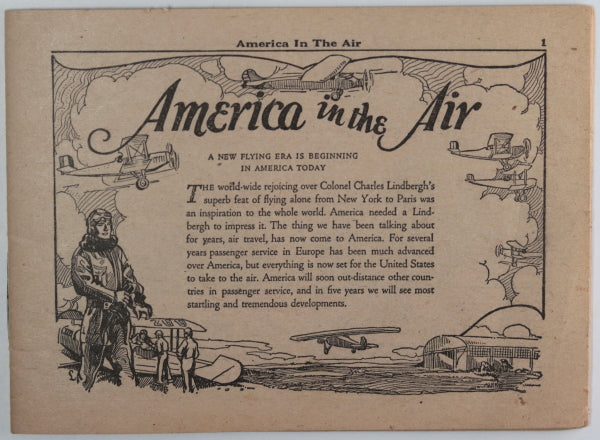 USA pamphlet ‘America in the Air’, Dr. Pierce's 'medicines' c. 1928 