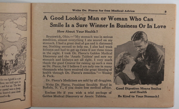 USA pamphlet ‘America in the Air’, Dr. Pierce's 'medicines' c. 1928 