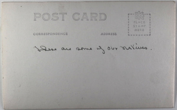 USA photo postcard of Alaskan Inuit in winter clothing c. 1940s