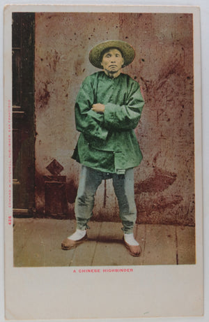 USA postcard Chinese highbinder (killer) San Francisco c.1905