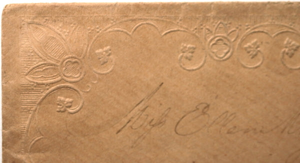 USA set of 4 pre-Civil War embossed envelopes from Prairie City IL