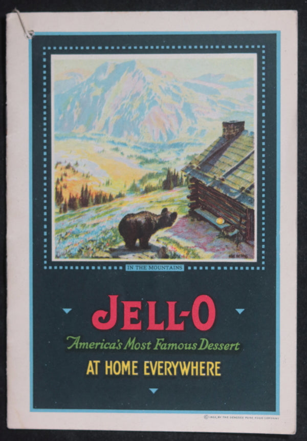 USA three JELL-O recipe pamphlets 1922-32