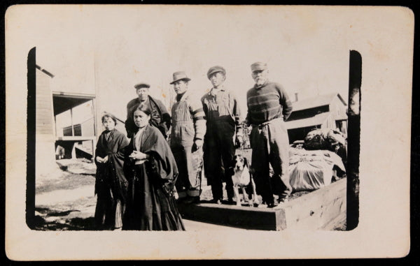 USA three RPPC photo postcards (Aboriginals?)