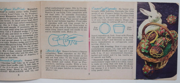 USA two Betty Crocker Holiday Recipe pamphlets 1965 1966