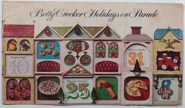 USA two Betty Crocker Holiday Recipe pamphlets 1965 1966