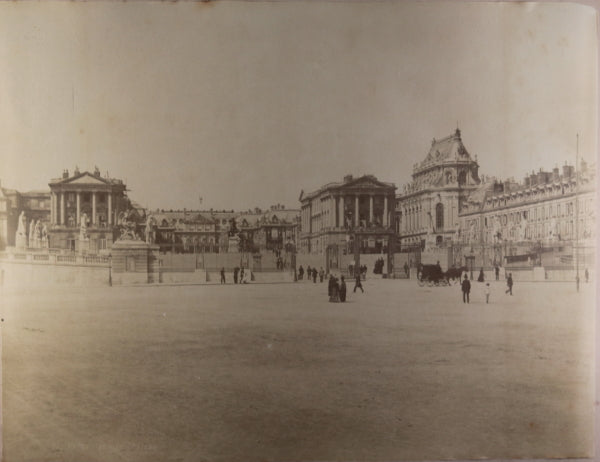 Versailles et Place de la Concorde, photos argentiques c. 1890