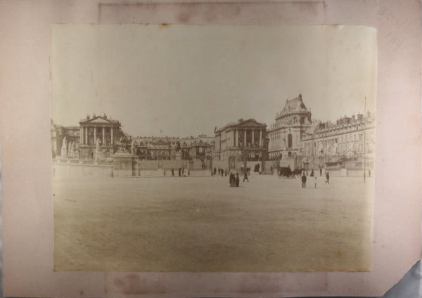 Versailles et Place de la Concorde, photos argentiques c. 1890