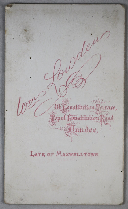 Victorian CDV of man wearing masonic attire, Scotland 1887-1890