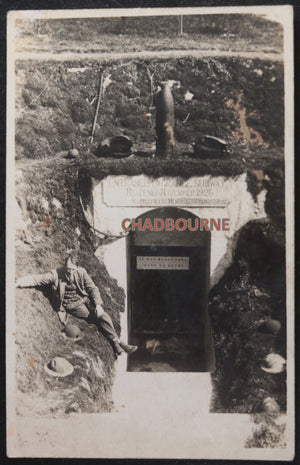 Vimy photo postcard entrance to ‘Grange Subway system’ used by C.E.F.