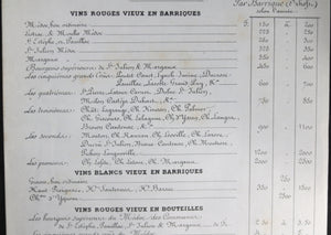 Vins J. Michaelsen & Co., Bordeaux Prix-Courant ~1865