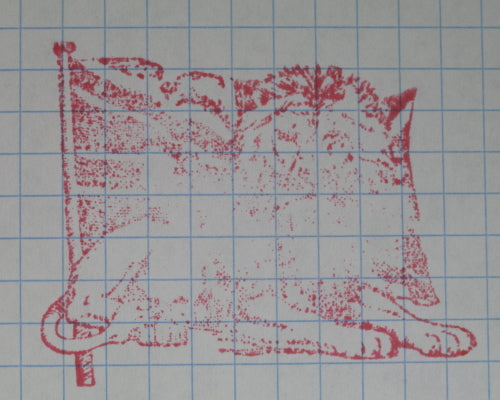 Vintage Printing block - Lion lying in front of Union Jack #1 Vintage Printing block - Lion lying in front of Union Jack #1