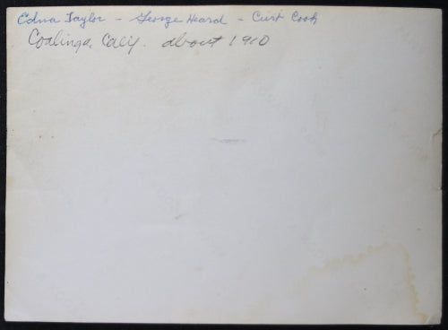 Vintage photo of two men in auto, California ~1910