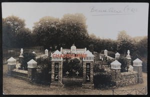 WW1 1915 photo postcard of German military cemetery Beaulieu France