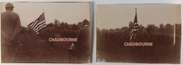 WW1 1917 Aisne France 6 photos Americans of Réserve Mallet’s July 4th