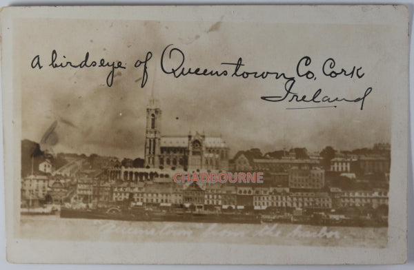 WW1 1917 photo postcard destroyer USS Paulding Queenstown Ireland