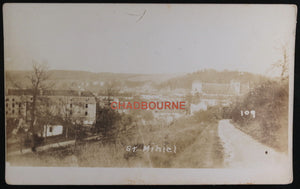WW1 1918 photo postcard St Mihiel France (U.S. 140th Regiment)