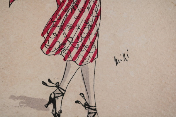 WW1 1919 Belgium patriotic lady in stars and stripes dress fashion postcard