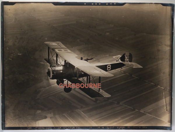 WW1 1919 photo Salmson 2A2 reconnaissance biplane, USA 1st Aero Sqdn