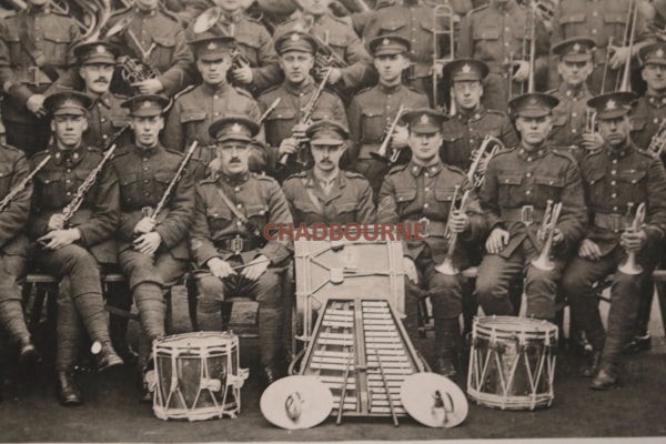 WW1 Canada photo postcard CEF 4th Central Ontario Battalion brass band