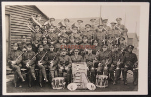 WW1 Canada photo postcard CEF 4th Central Ontario Battalion brass band