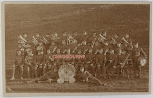 WW1 Canada photo postcard of 12th Battalion military brass band c.1915