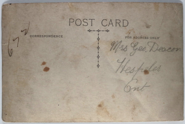 WW1 Canada photo postcard of CEF soldier (Ontario?)