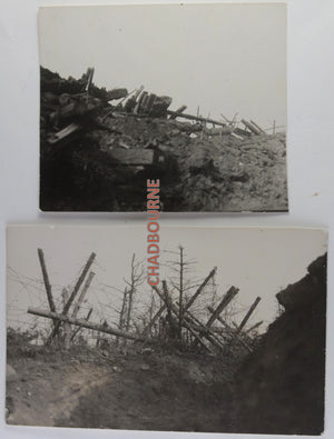 WW1 France photos German trenches near Ban-de-Sapt (Vosges) c.1915