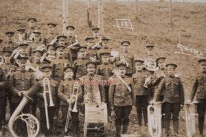 WW1 Ontario Canada photo postcard 94th Battalion brass band 1916