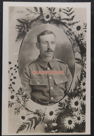 WW1 UK photo postcard of soldier Handsworth May 1916