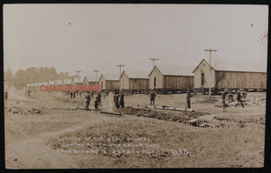 WW1 USA RPPC photo postcard, Officer Quarters Chickamauga (Georgia)