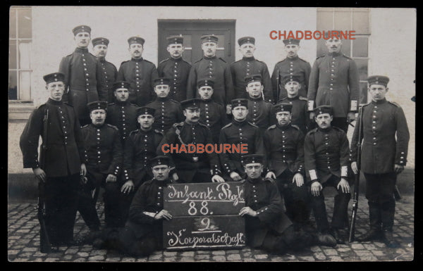 WW1 1915 photo postcard of German 88th Infantry Regiment