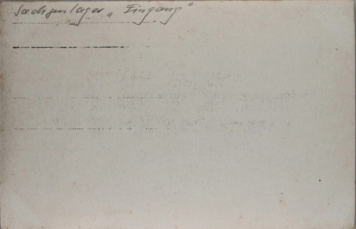 WW1 1916  German photo of camouflaged supply depot Somme France