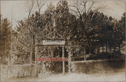 WW1 1916  German photo of camouflaged supply depot Somme France