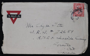 WW1 1917 letter to RFC pilot in Canada from Engineer-Sapper, England #5