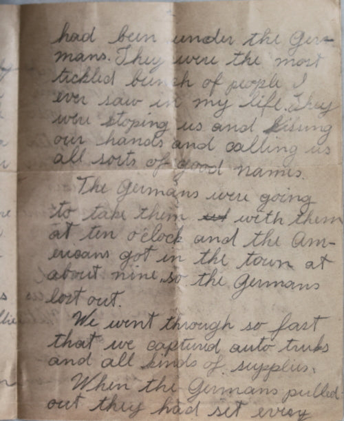 WW1 1918 France, letter American soldier in 101st Inf. to parents