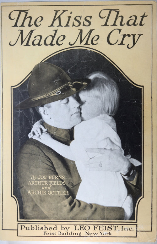 WW1 American sheet music ‘The Kiss That Made Me Cry’ 1918