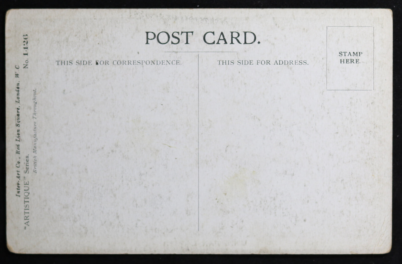 WW1 British Patriotic postcard by A A Nash