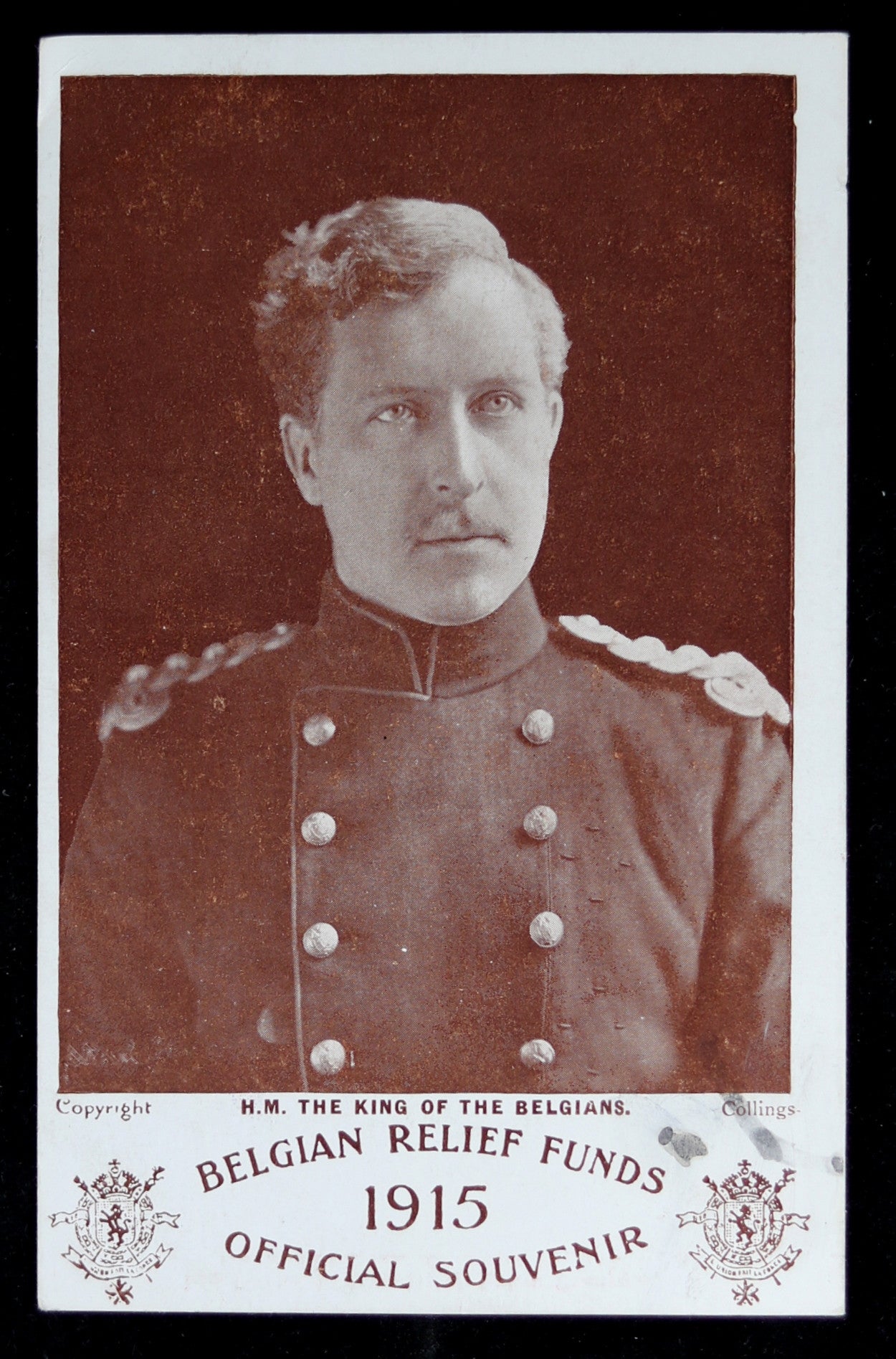 WW1 Fundraising photo postcard for Belgian Relief 1915
