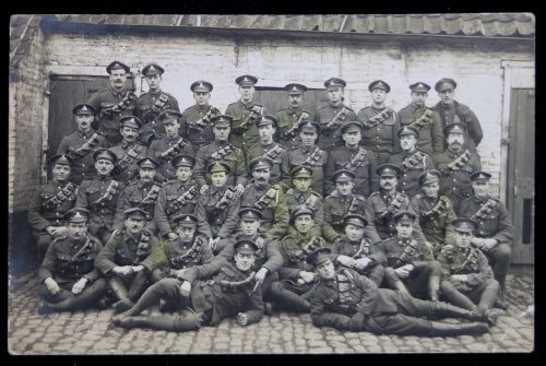 WW1 RPPC photo postcard Canadian Field Artillery in France