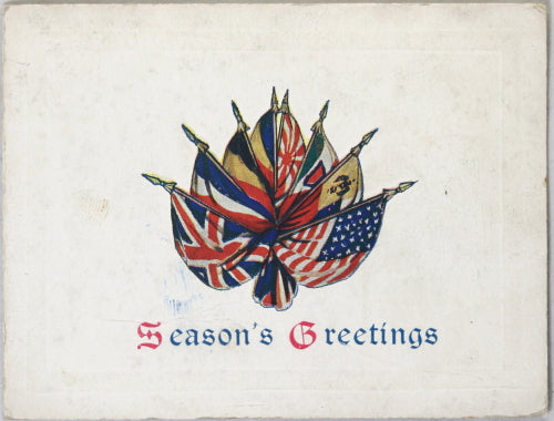 WW1 Season’s Greetings card from Ontario's Premier to overseas soldiers