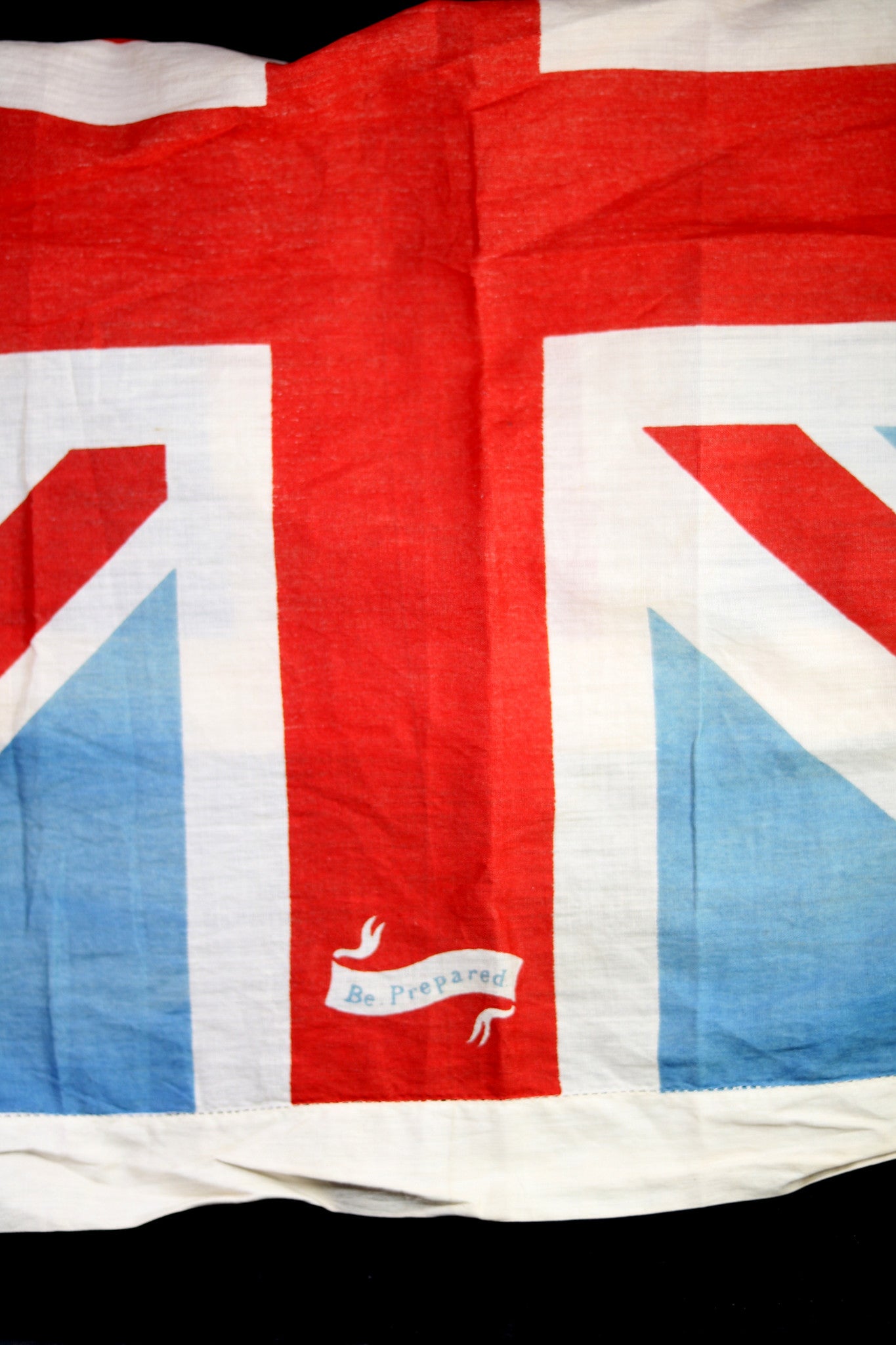 WW1 UK patriotic handkerchief with slogans