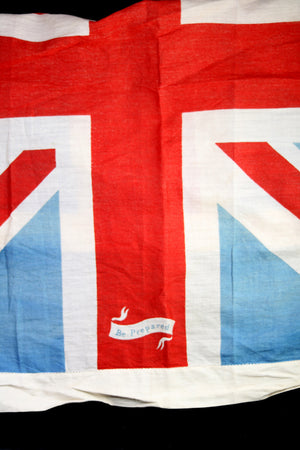 WW1 UK patriotic handkerchief with slogans