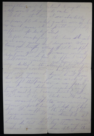 WW1 letter US soldier AEF 103rd Reg. France, Meuse-Argonne Nov. 1918