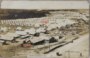 WW1 photo of Borden military camp Ontario (Canada)