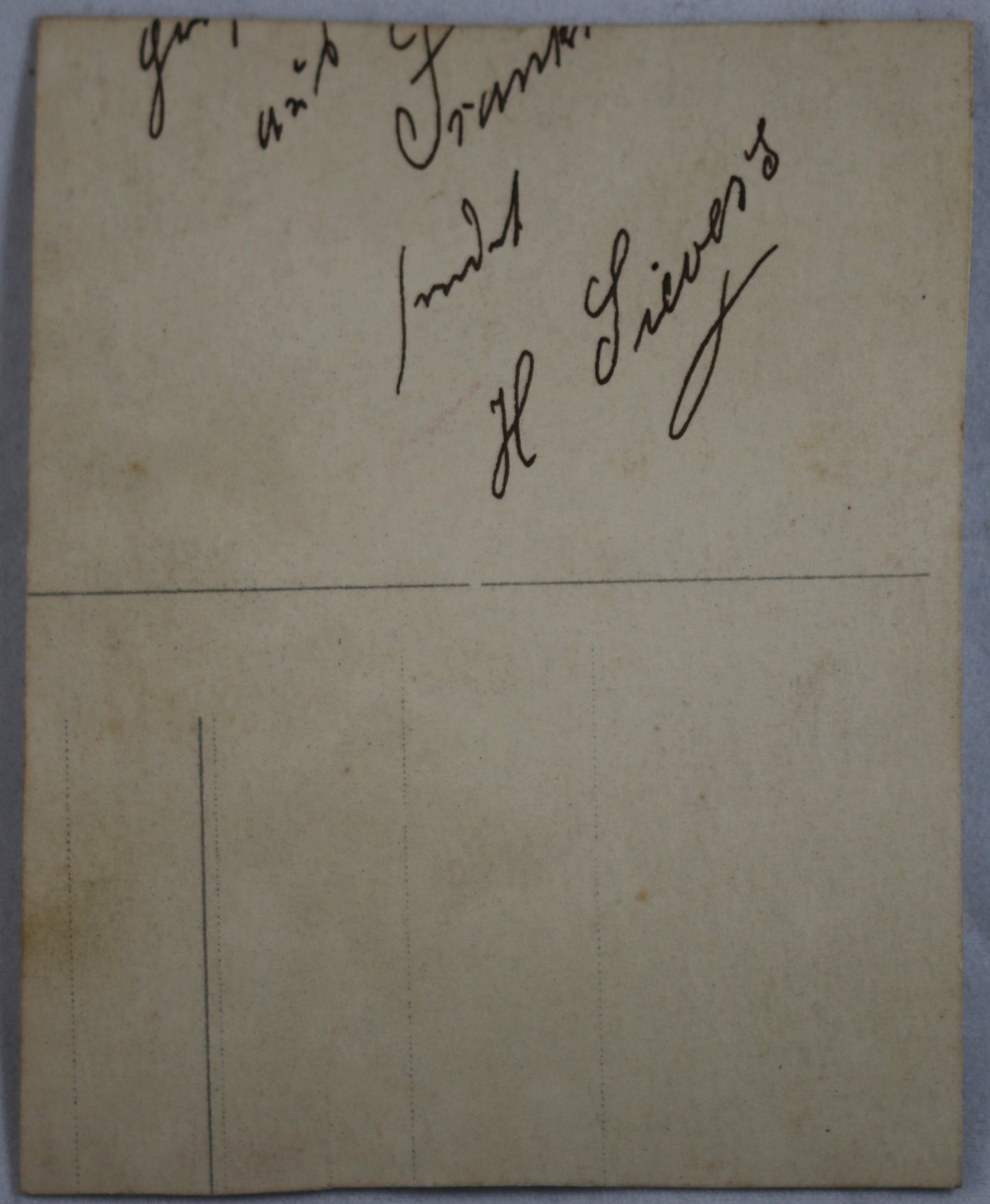 WW1 photo of German biplane fighter in flight