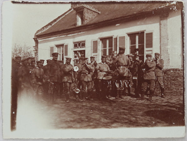 WW1 photo of German military band