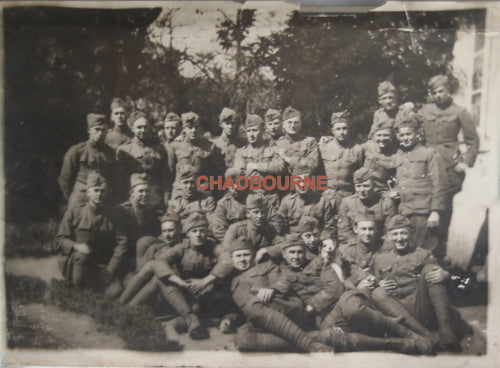 WW1 photo of group of Americans in 199th Aero Squadron, England