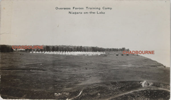 WW1 photo postcard CEF Training Camp at Niagara-on-the-Lake (Canada)