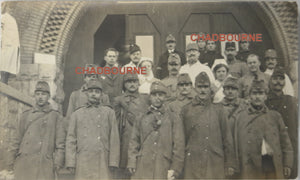 WW1 photo postcard maimed soldiers, Red Cross Hospital  Budapest