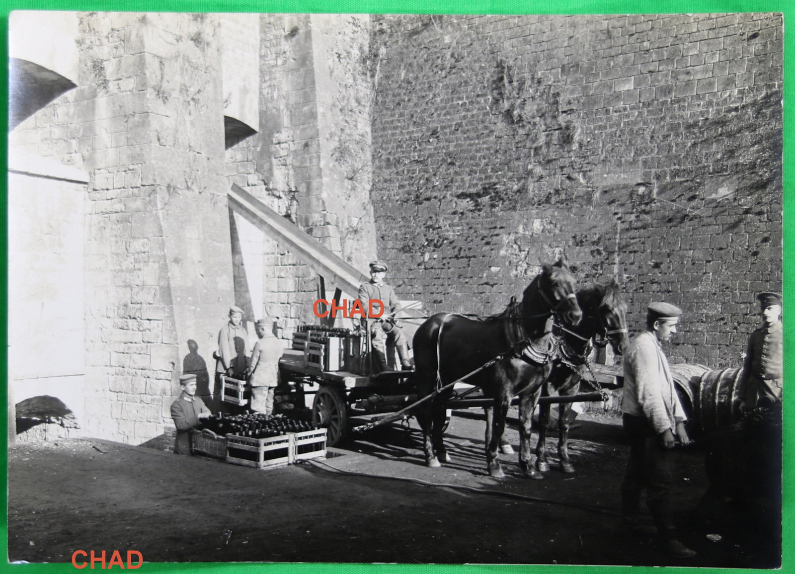 WW1 photos of wine bottling in Brussels under German occupation